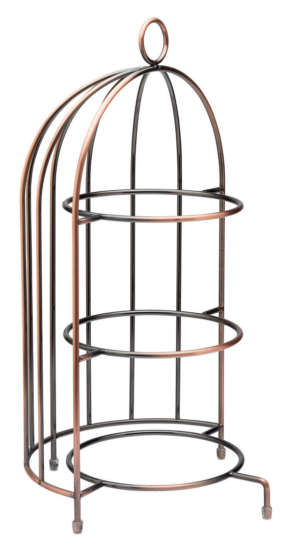 Birdcage Plate Stand 17.5 x 8.75